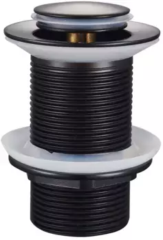 Донный клапан для раковины Raglo R600.04.06 без перелива, черный матовый