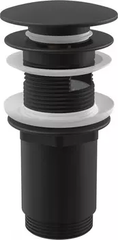 Донный клапан с переливом ClickClack AlcaPlast A392BLACK