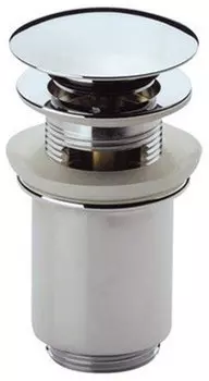 Донный клапан с системой "Клик-клак" и переливом хром Cezares CZR-SAT1-01