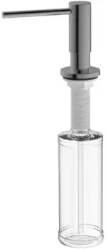 Дозатор для жидкого мыла Raglo R720.02.09 350 мл, встраиваемый, для кухни, графит матовый