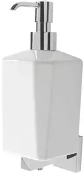 Дозатор для жидкого мыла Stil Haus Diva DV30(08-BI) настенный, хром/белый