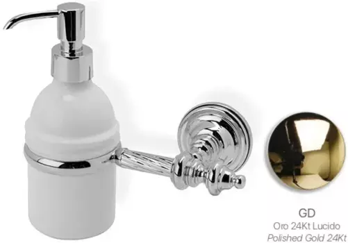 Дозатор для жидкого мыла Stil Haus Giunone G30(16) настенный, золотой