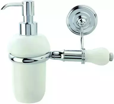 Дозатор для жидкого мыла Stil Haus Nemi N30(39) настенный, хром/белый