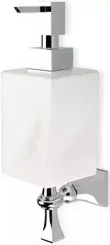 Дозатор для жидкого мыла Stil Haus Prisma PR30(08-BI) настенный, хром/белый