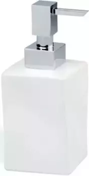 Дозатор для жидкого мыла Stil Haus Prisma 795(08-BI) настольный, хром/белый