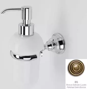 Дозатор для жидкого мыла Stil Haus Smart SM30(25-BI) настенный, бронза/белый