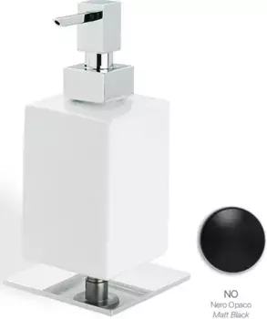 Дозатор для жидкого мыла Stil Haus Urania 618(23-BI) настольный, черный матовый/белый