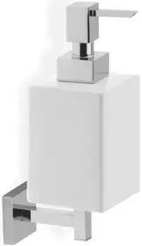 Дозатор для жидкого мыла Stil Haus Urania U30(08-BI) настенный, хром/белый