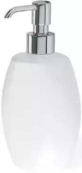 Дозатор для жидкого мыла Stil Haus Zefiro 654(08-BI) настольный, хром/белый