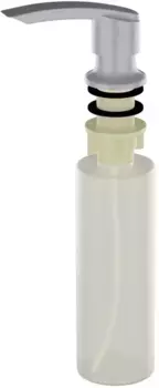 Дозатор для жидкого мыла Ulgran U-02-342 330 мл, встраиваемый, для кухни, графит