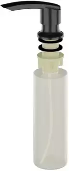 Дозатор для жидкого мыла Ulgran U-02-308 330 мл, встраиваемый, для кухни, черный