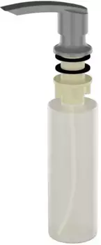 Дозатор для жидкого мыла Ulgran U-02-309 330 мл, встраиваемый, для кухни, темно-серый