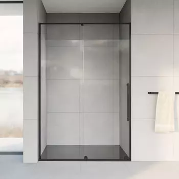Душевая дверь 120 см Vincea Arno VPS-1A120CLB прозрачное