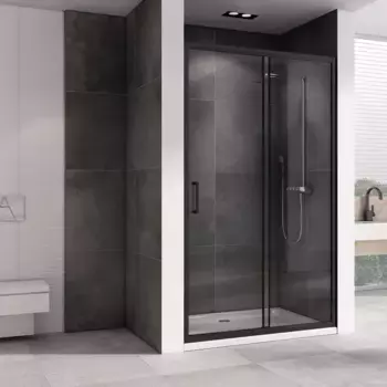 Душевая дверь 140 см Abber Schwarzer Diamant AG30140B прозрачное