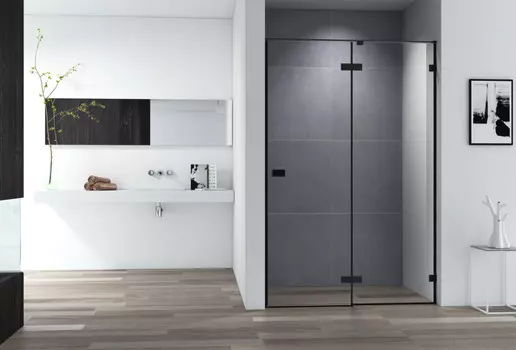 Душевая дверь 140 см Cezares BELLAGIO-B-12-140-C-NERO прозрачное