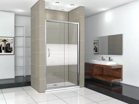 Душевая дверь 140 см Good Door Infinity WTW-140-S-CH прозрачный с рисунком