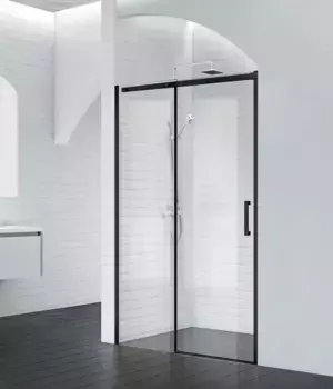 Душевая дверь 150 см BelBagno ACQUA-BF-1-150-C-NERO прозрачное