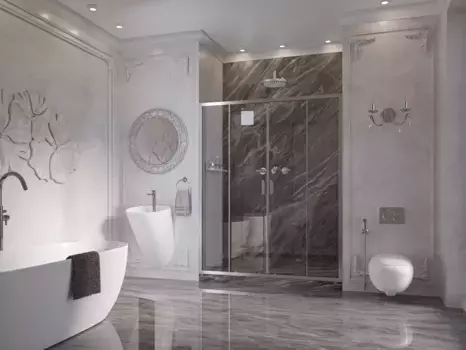 Душевая дверь 160 см Ambassador Forsa 17021111AX прозрачное