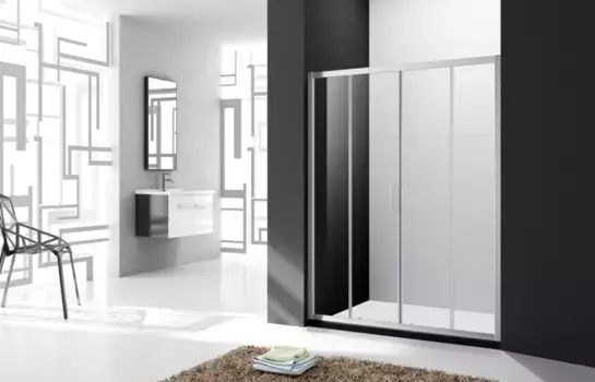 Душевая дверь 180 см Cezares MOLVENO-BF-2-180-C-Cr-IV прозрачное