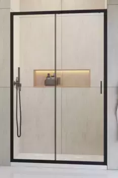Душевая дверь Radaway Alienta Black DWJ 120 10260120-54-01 профиль черный матовый, стекло прозрачное