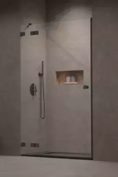 Душевая дверь Radaway Essenza Pro Brushed GunMetal DWJ 120 Left 10099120-92-01L прозрачное