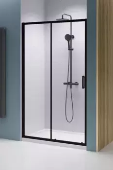 Душевая дверь Radaway Premium Pro Black DWJ 160L 1014160-54-01L профиль черный матовый, стекло прозрачное