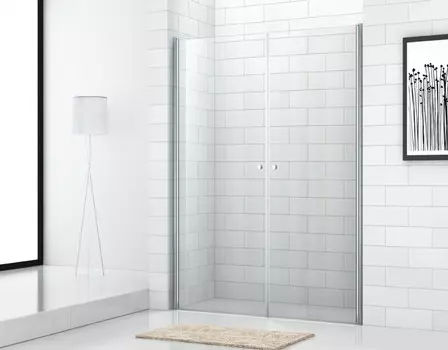 Душевая дверь распашная Cezares Eco 80 см текстурное стекло ECO-O-B-2-80-P-Cr