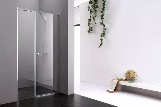 Душевая дверь распашная Cezares Elena 110 см текстурное стекло ELENA-W-B-11-40+70-P-Cr-R