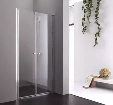Душевая дверь распашная Cezares Elena 115 см текстурное стекло ELENA-W-B-2-115-P-Cr