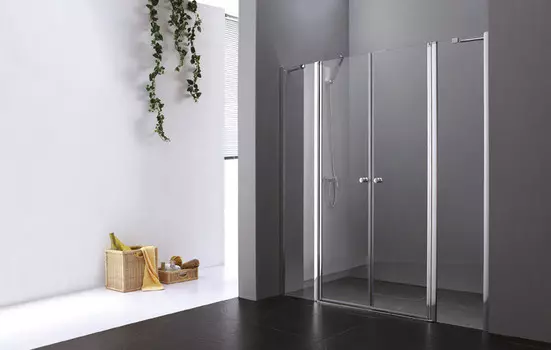 Душевая дверь распашная Cezares Elena 195 см текстурное стекло ELENA-W-B-22-200-P-Cr