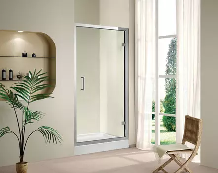 Душевая дверь распашная Cezares Porta 80 см прозрачное стекло PORTA-D-B-11-80-C-Cr