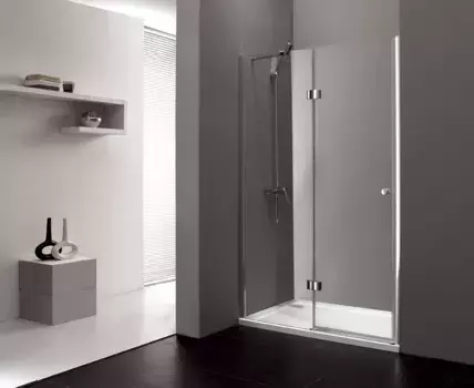 Душевая дверь распашная Cezares Verona 100 см текстурное стекло VERONA-W-B-12-100-P-Cr-L