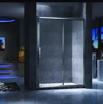 Душевая дверь раздвижная 100 см прозрачное стекло Esbano ES-100DK