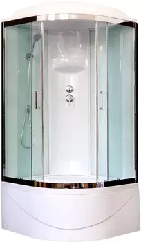 Душевая кабина 100х100х217 см Royal Bath RB100BK6-WT-CH прозрачное