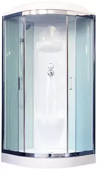 Душевая кабина 100х100х217 см Royal Bath RB100HK6-WT-CH прозрачное RB100HK6-WT-CH