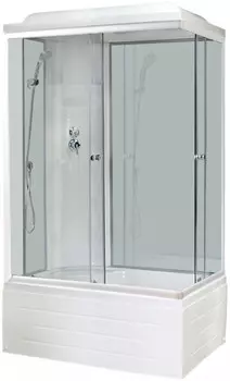 Душевая кабина 100х80х217 см Royal Bath RB8100BP6-WT-L прозрачное