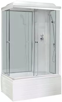 Душевая кабина 100х80х217 см Royal Bath RB8100BP6-WT-R прозрачное