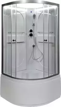 Душевая кабина 100x100x200 см Deto L610NLED прозрачное