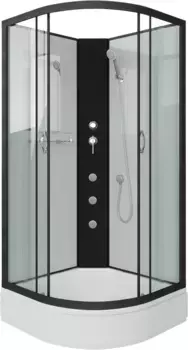 Душевая кабина 100x100x200 см Niagara NG-6702-14BKG прозрачное