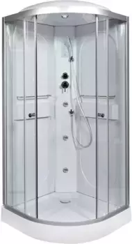 Душевая кабина 100x100x215 см Deto L601GM+EL прозрачное