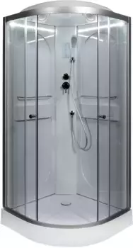 Душевая кабина 100x100x215 см Deto L601LED прозрачное