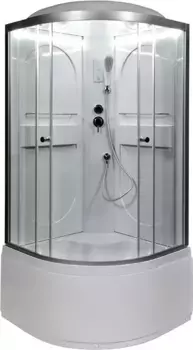 Душевая кабина 100x100x215 см Deto L610LED прозрачное