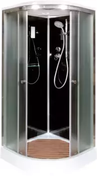 Душевая кабина 100x100x220 см Deto B01SELBLACK матовое