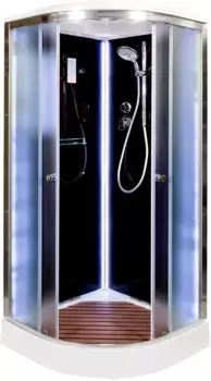 Душевая кабина 100x100x220 см Deto B01SLEDBLACK матовое