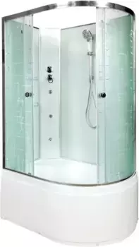 Душевая кабина 110x80x208 см Deto EM4511LNGM матовое с прозрачным узором