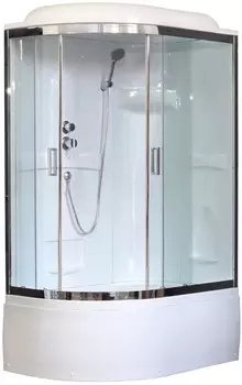 Душевая кабина 120x80x217 см Royal Bath RB8120BK1-T-CH-R прозрачное