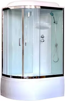 Душевая кабина 120х80х217 см Royal Bath RB8120BK6-WT-CH-R прозрачное