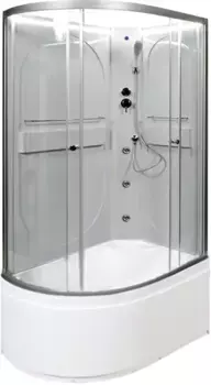 Душевая кабина 120x80x200 см Deto L620RNLED+GM прозрачное