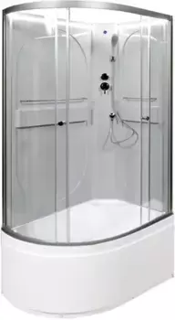 Душевая кабина 120x80x200 см Deto L620RNLED прозрачное