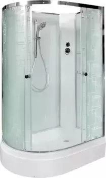 Душевая кабина 120x80x208 см Deto EM2712RN матовое с прозрачным узором